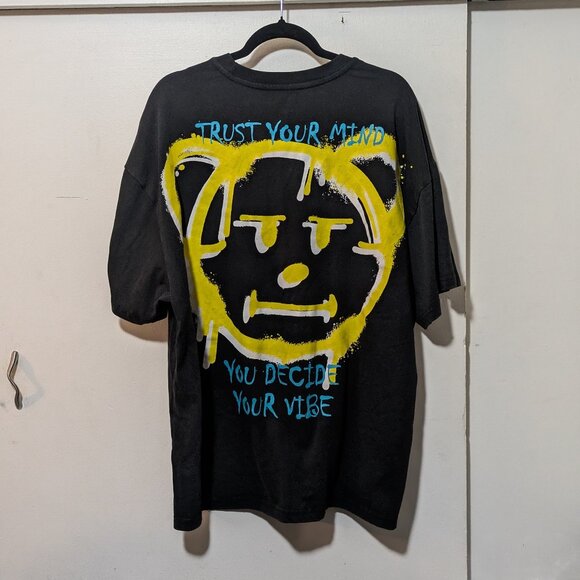 SmileyWorld Trust Your Mind Graphic Loose Fit Tee Shirt - Picture 1 of 5